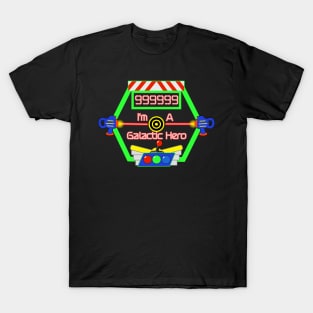 Galactic Hero High Score Theme Park Ride T-Shirt